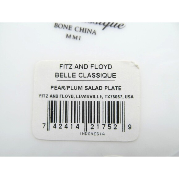 Fitz & Floyd Belle Classique Bone China  9-1/4" Salad Plates New set of 3 - Picture 14 of 16